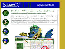 Tablet Screenshot of dna-dragon.com